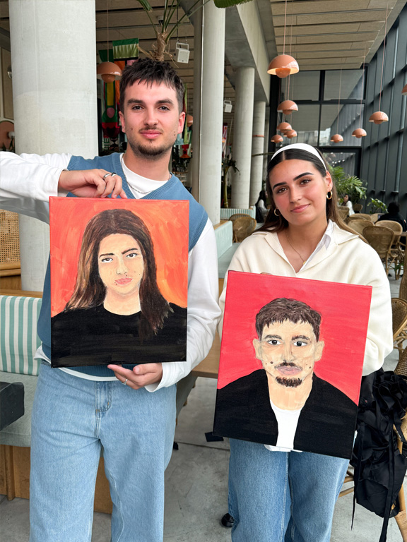paint your partner - atelier peinture paris - peinture couple et amis